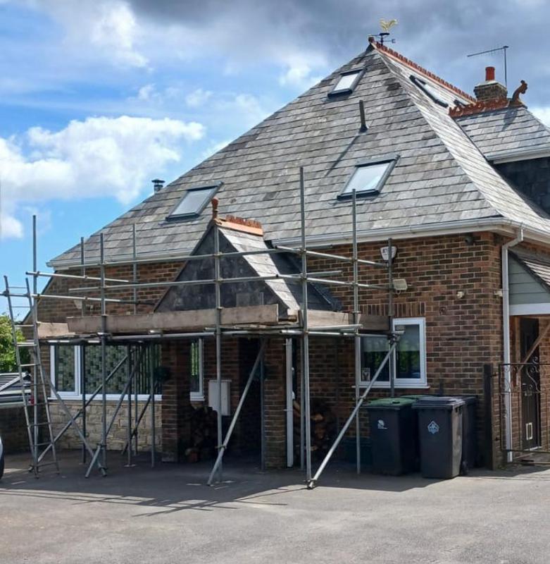 Dorset Cottage Chimney Scaffold, SwanDor Dorset
