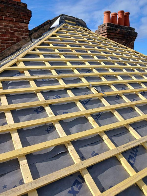 Full Re-Roof — Underlay & Battens Complete (Hip Angle), SwanDor Dorset