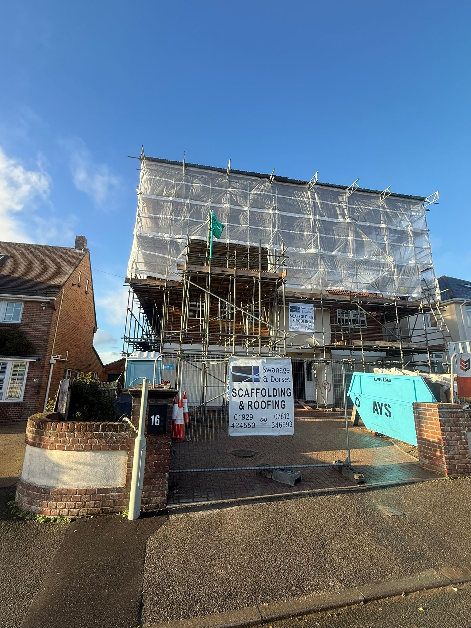 Residential Shrink Wrap Scaffold, Dorset, SwanDor Dorset